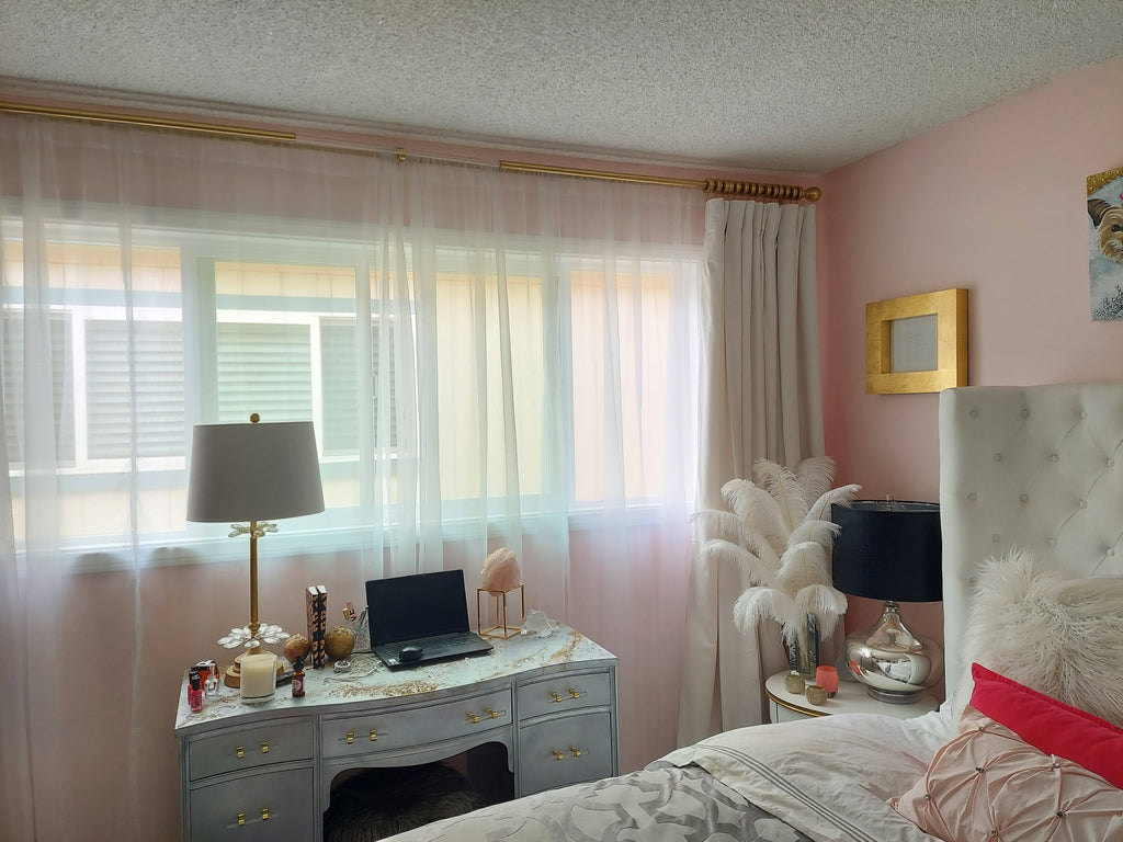 Bedroom transformation detail