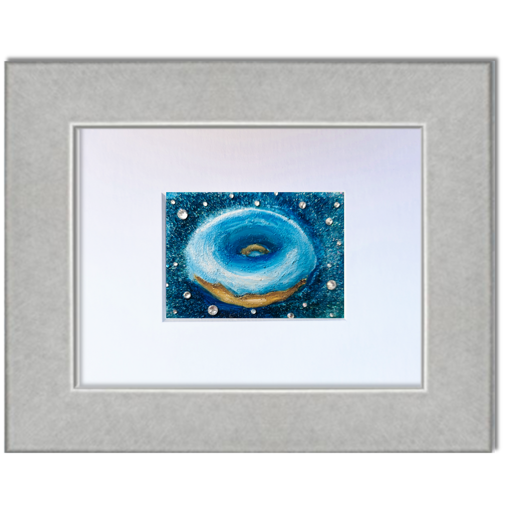 Blue Supernova – Original ACEO Miniature Oil Painting