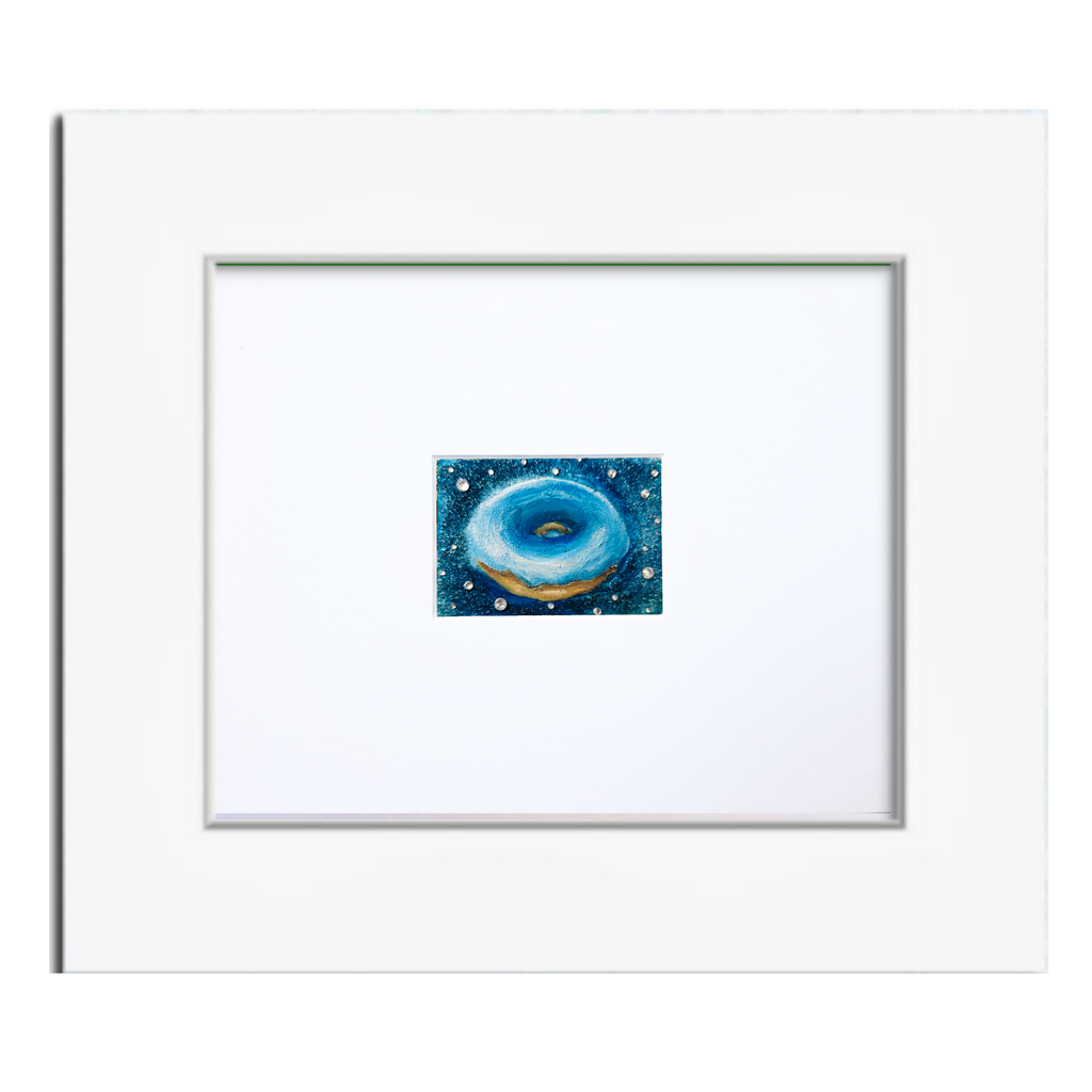 Blue Supernova – Original ACEO Miniature Oil Painting