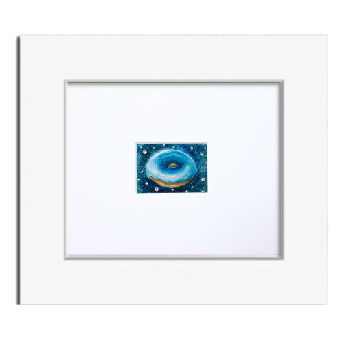 Blue Supernova – Original ACEO Miniature Oil Painting