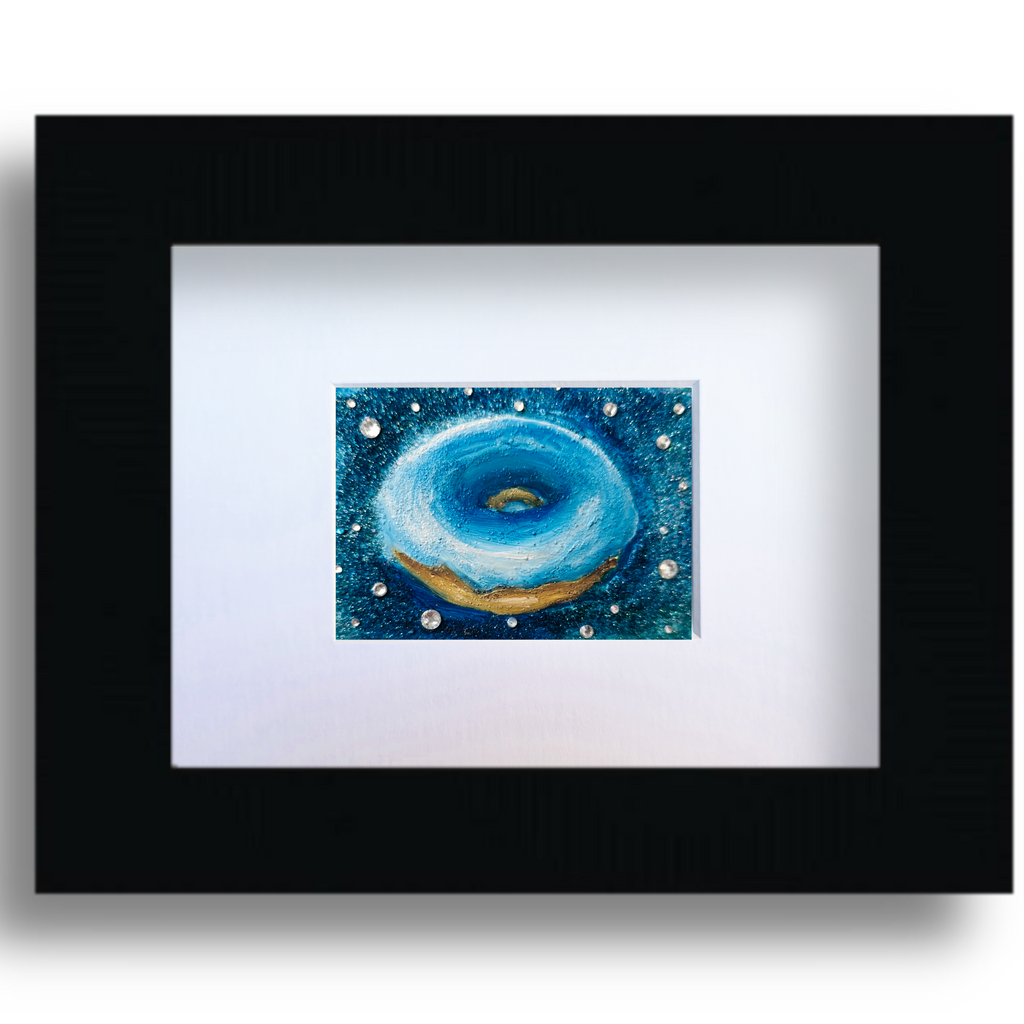 Blue Supernova – Original ACEO Miniature Oil Painting
