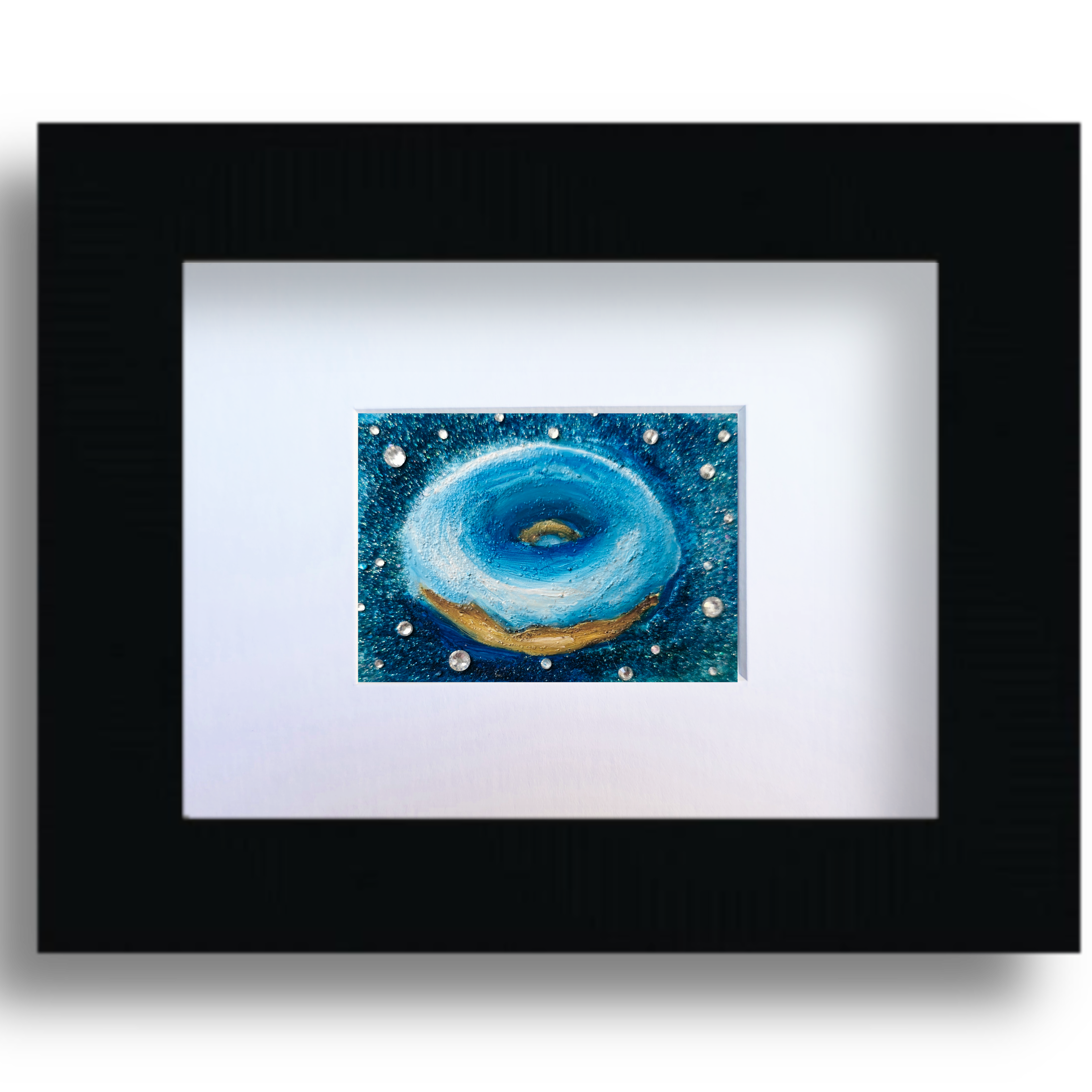Blue Supernova – Original ACEO Miniature Oil Painting