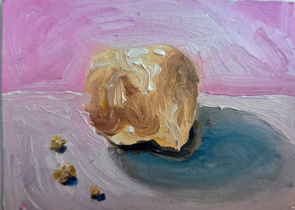 Donut Hole – Original ACEO Miniature Oil Painting