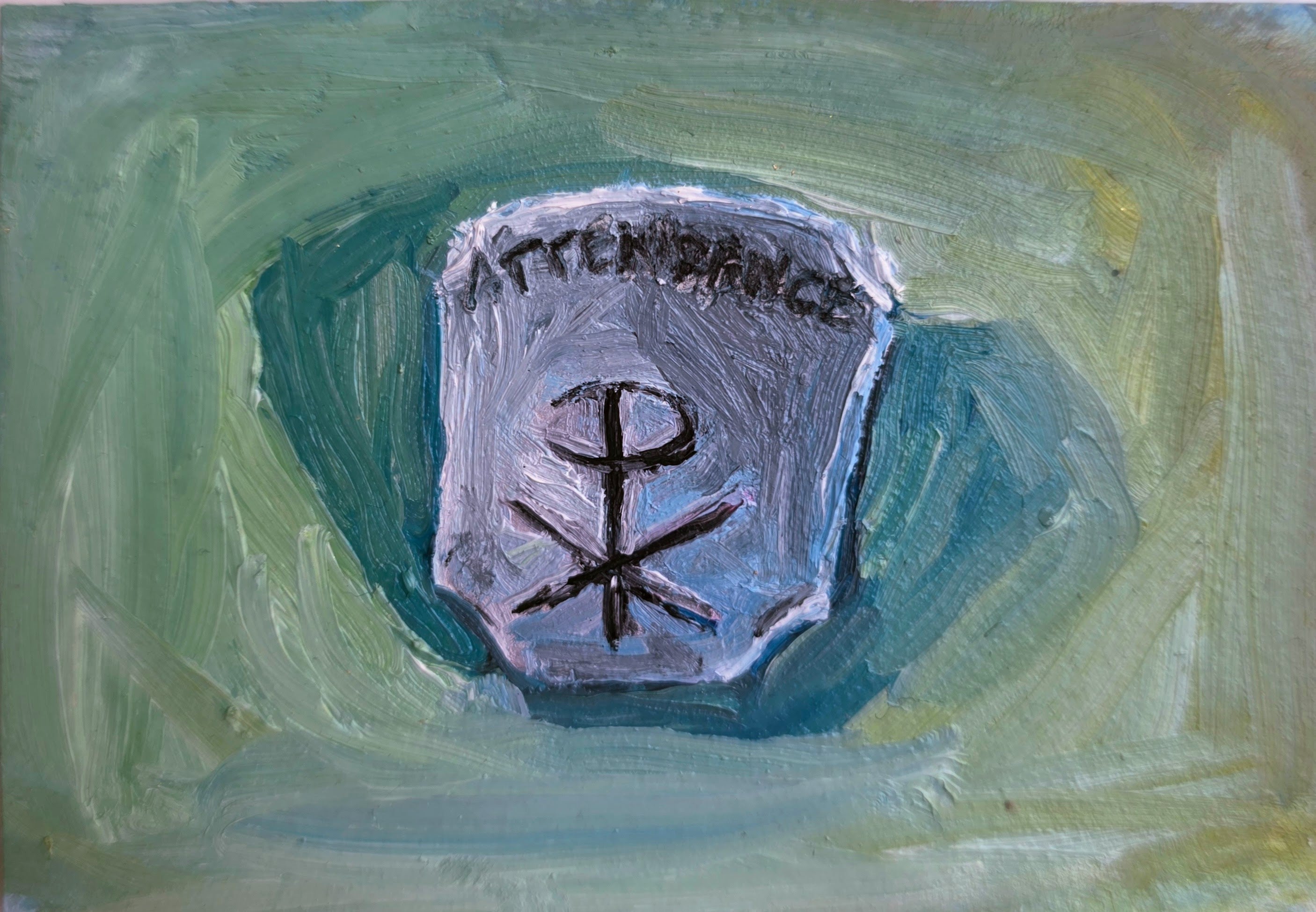 The Death of a Complex – Original ACEO Miniature Oil Painting