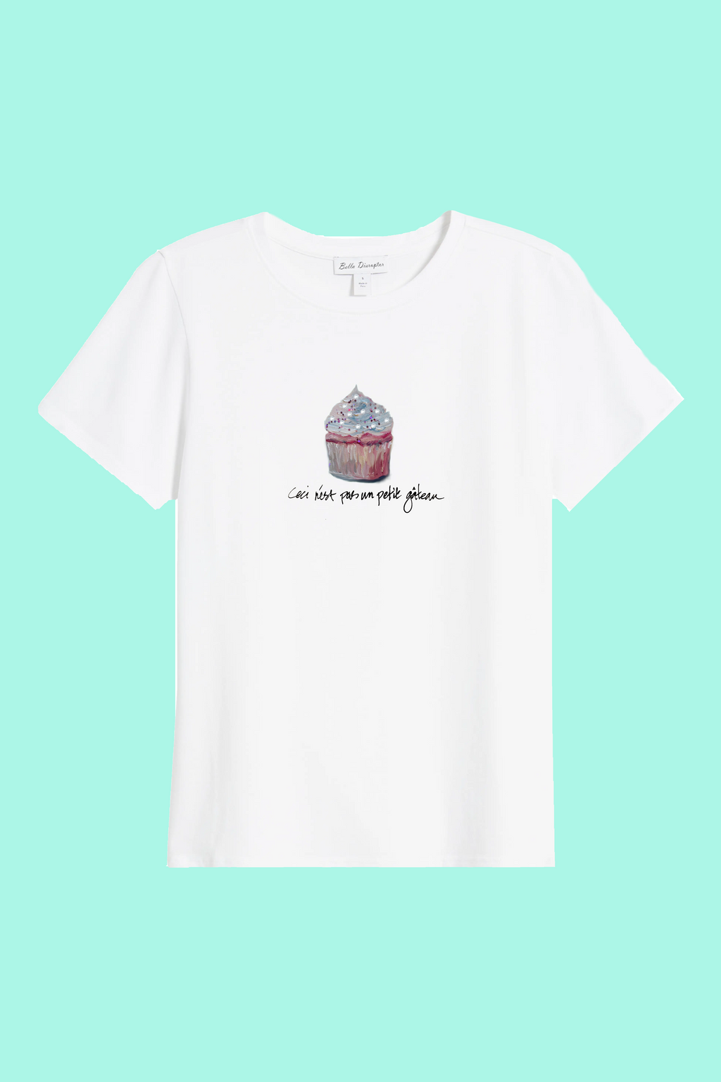 Ceci N’est Pas Une petit gâteau — Hand-Painted Art Tee