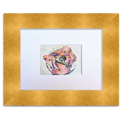Bagel with Lox and Cream Cheese – Original ACEO Miniature Oil Painting