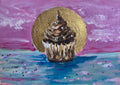 Persephone's Cupcake – Original ACEO Miniature Oil Painting