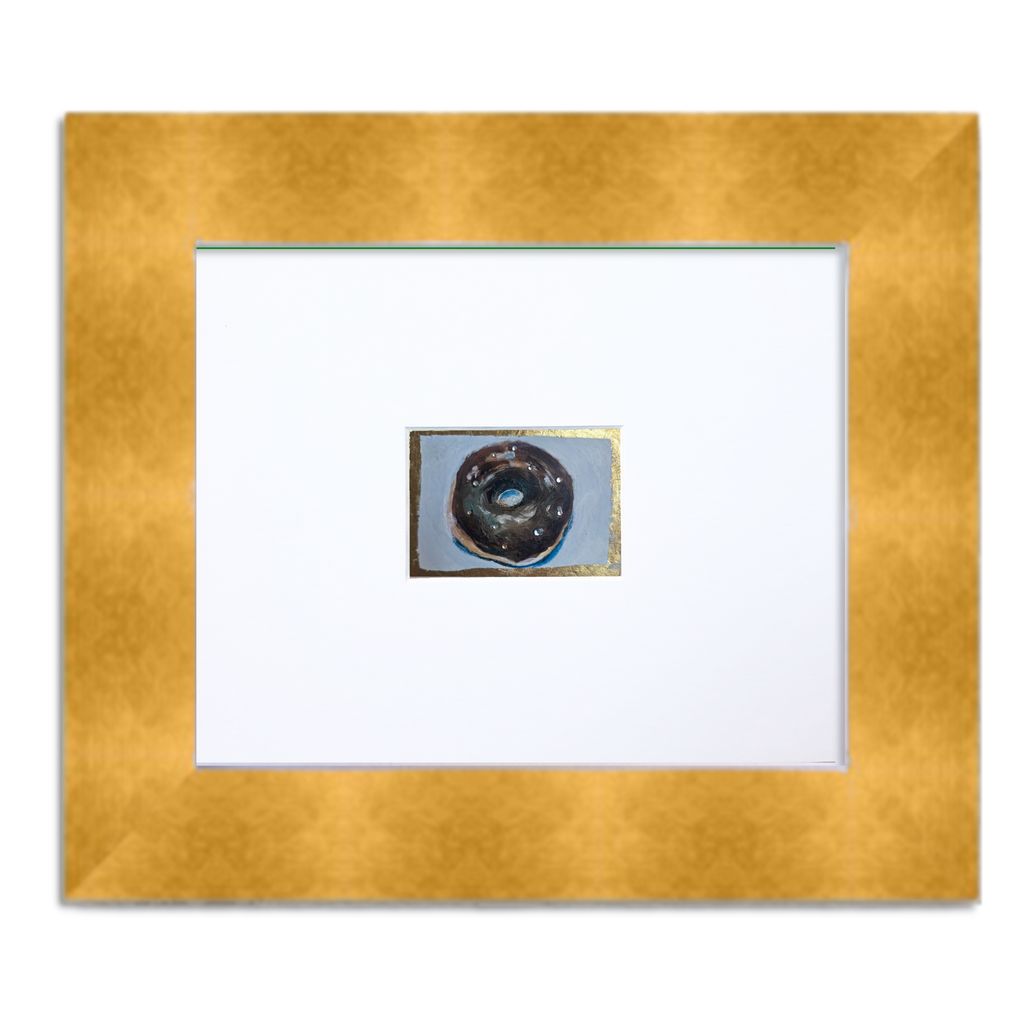 Dark Matter Donut – Original ACEO Miniature Oil Painting