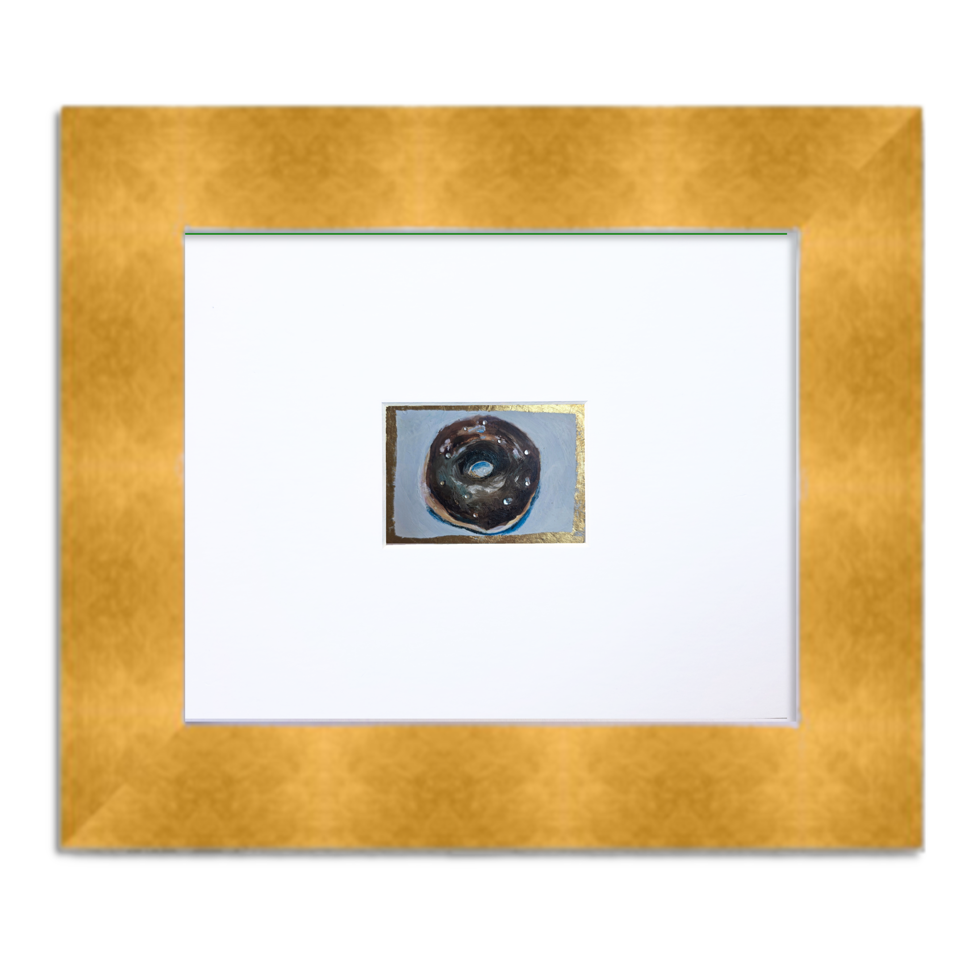 Dark Matter Donut – Original ACEO Miniature Oil Painting