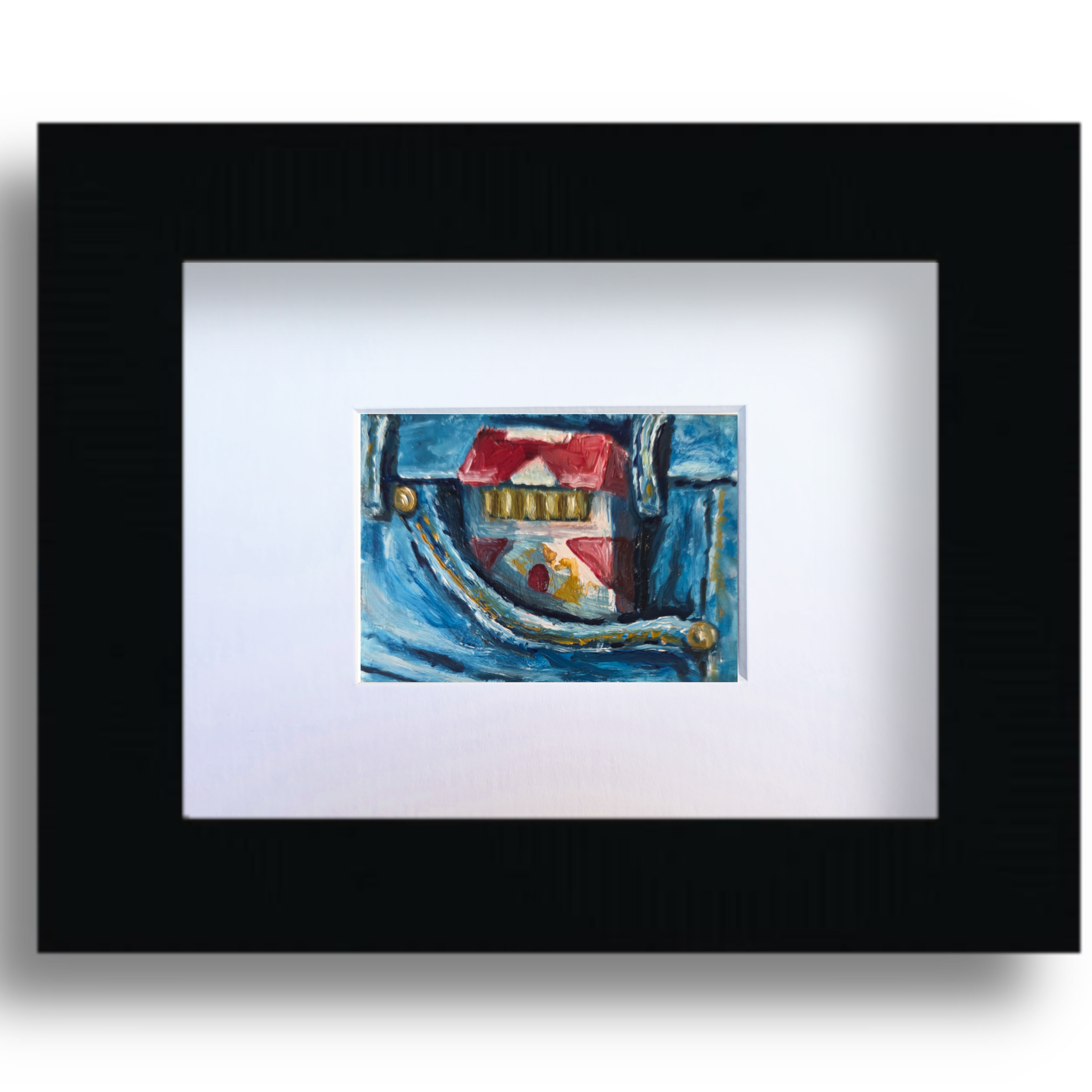 The Shadow in My Pocket — Original ACEO Mini Painting