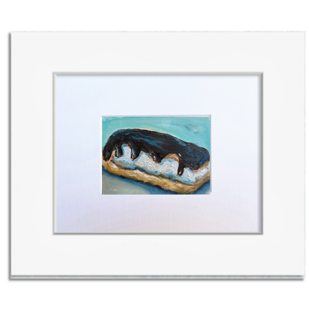 Chocolate Éclair – Original ACEO Miniature Oil Painting