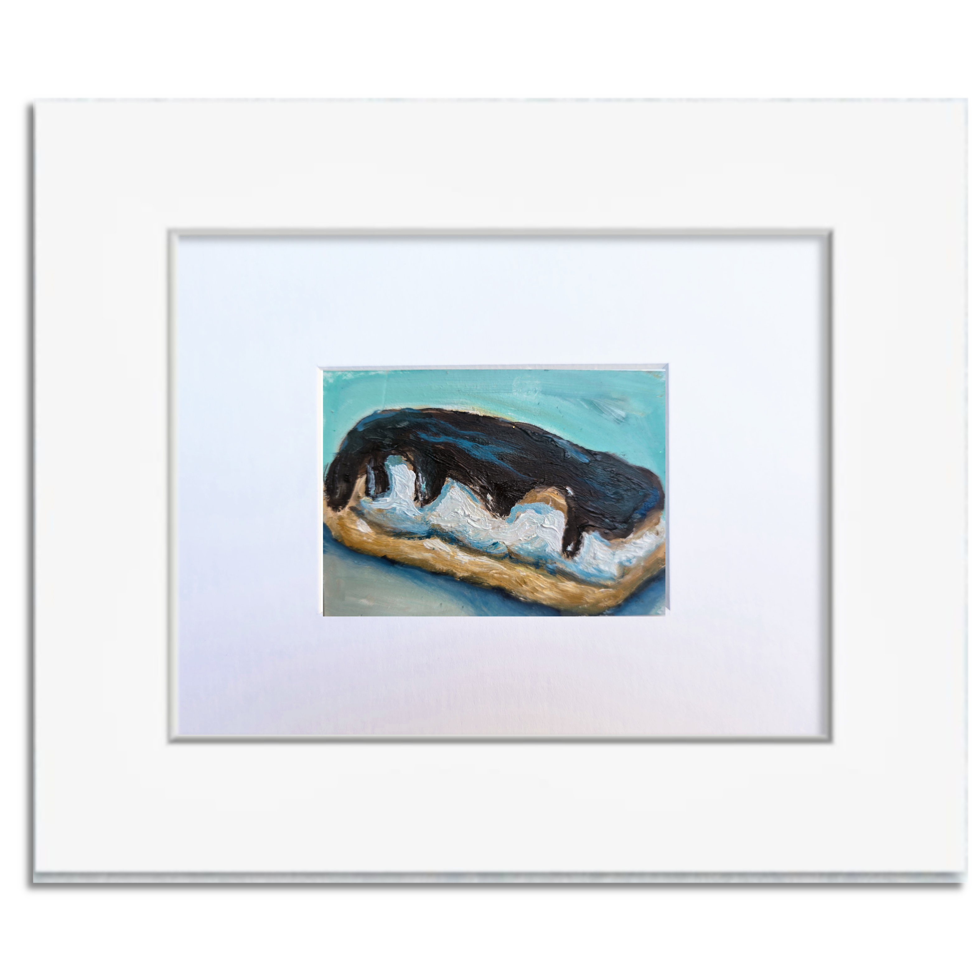 Chocolate Éclair – Original ACEO Miniature Oil Painting