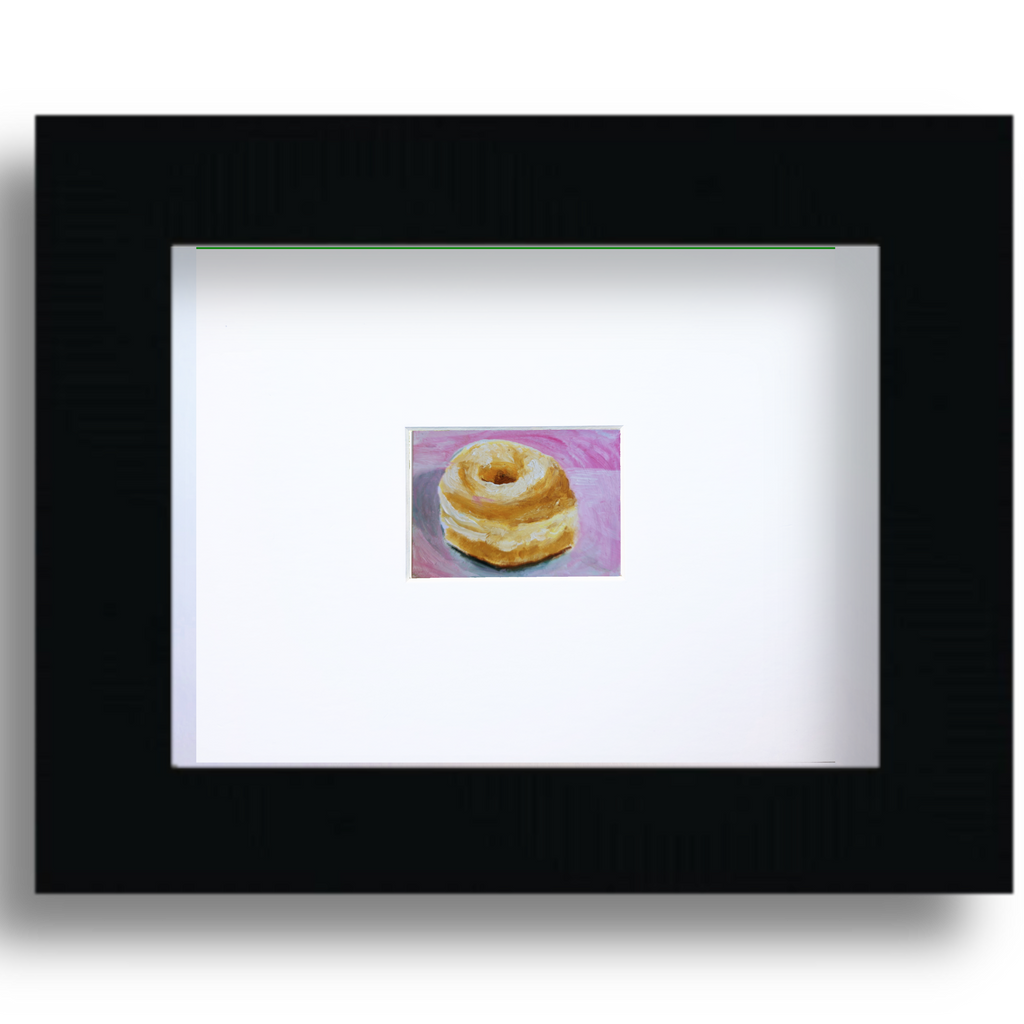 Glazed Donut – Original ACEO Miniature Oil Painting