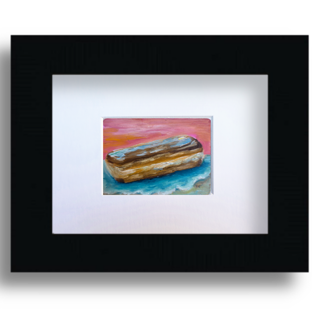 Maple Long John on the Beach – Original ACEO Miniature Oil Painting