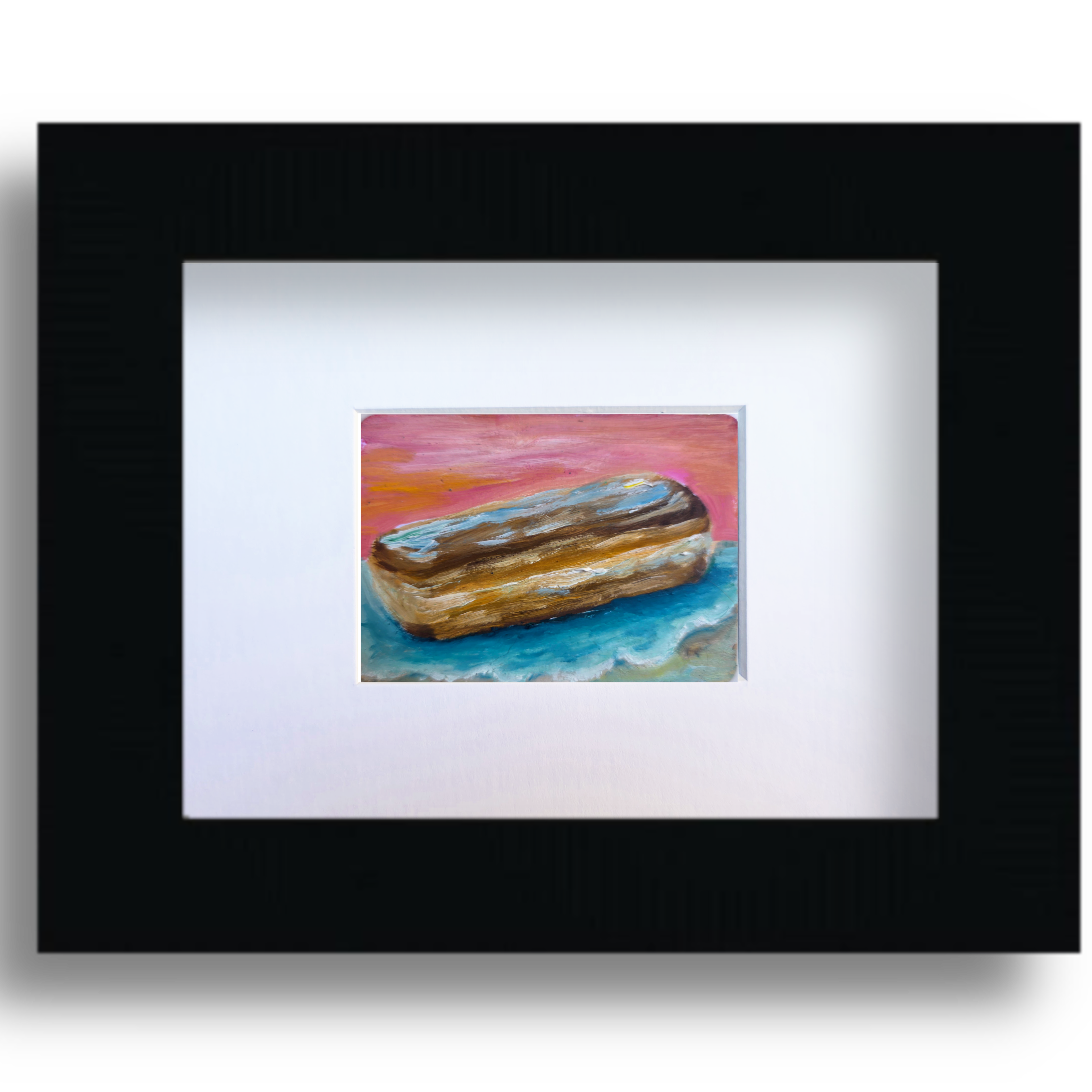 Maple Long John on the Beach – Original ACEO Miniature Oil Painting