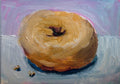 Plain Cake Donut – Original ACEO Miniature Oil Painting