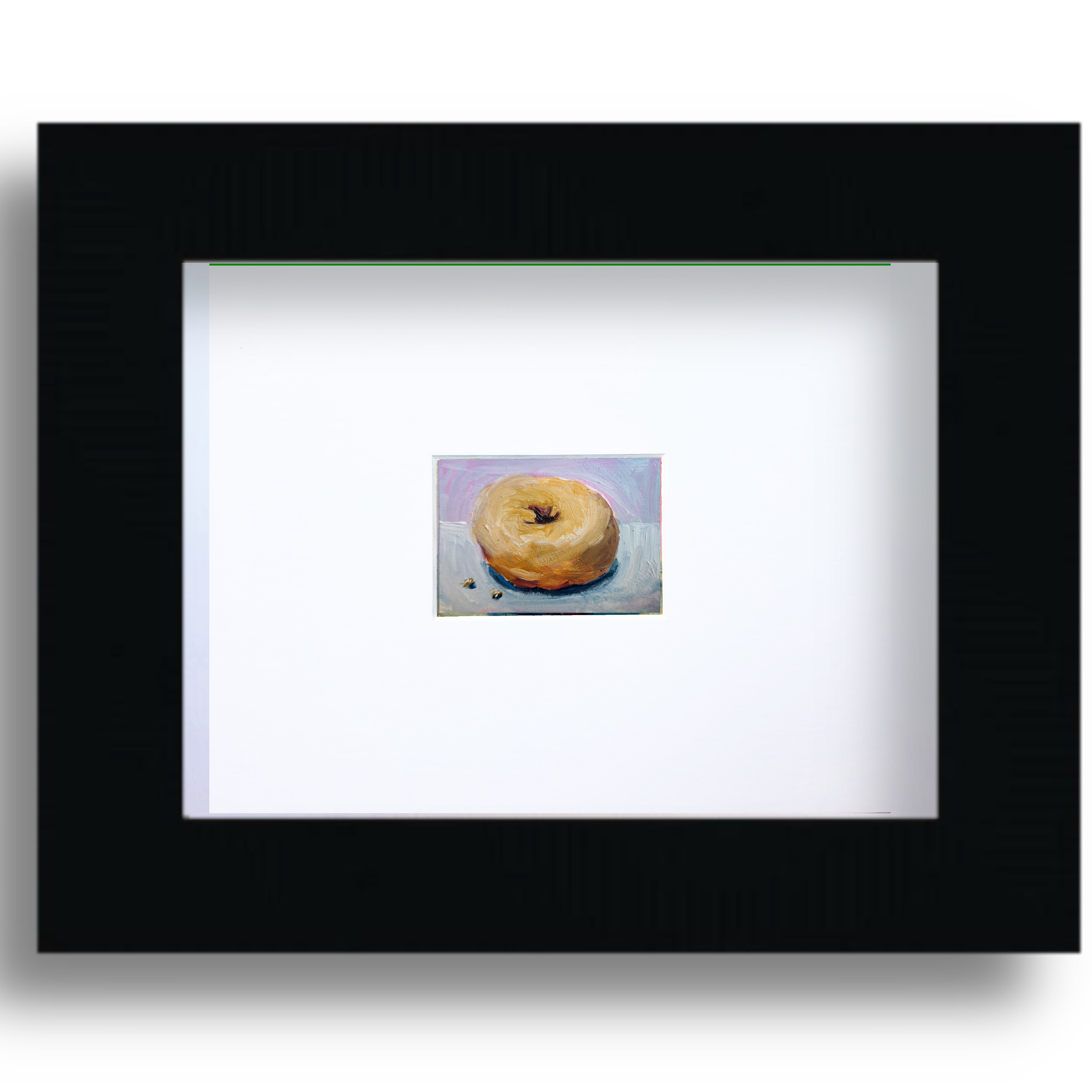Plain Cake Donut – Original ACEO Miniature Oil Painting