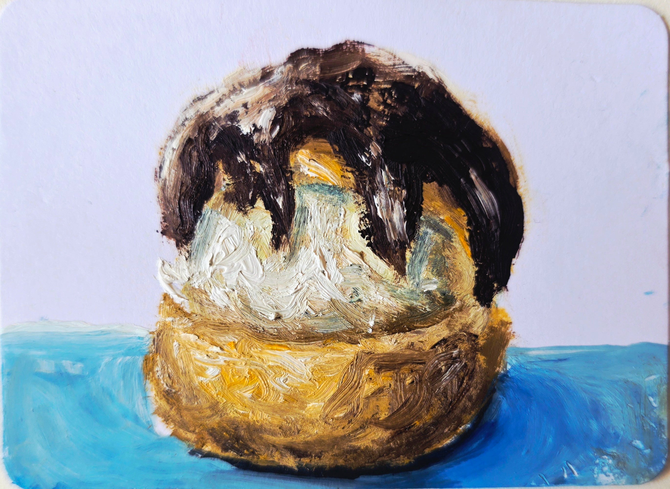 Profiterole – Original ACEO Miniature Oil Painting