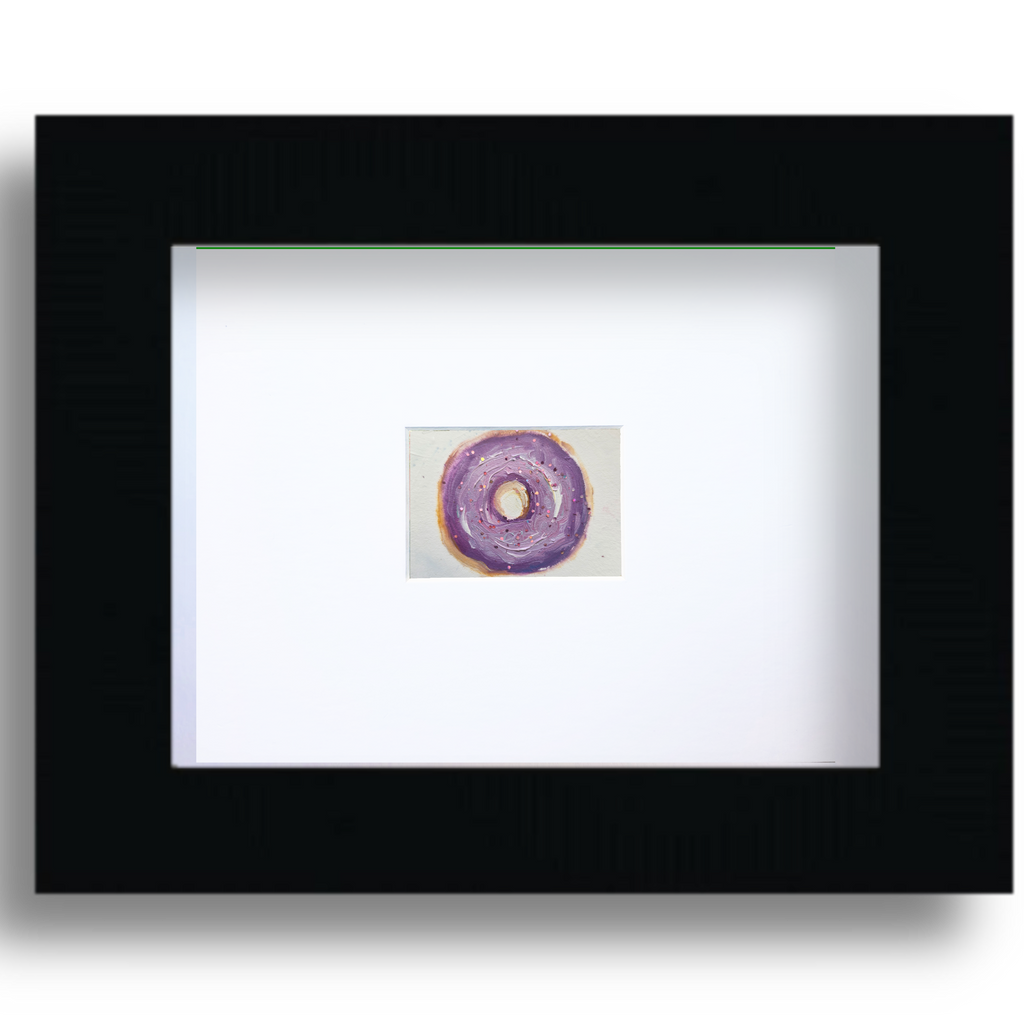 The Royal Donut – Original ACEO Miniature Oil Painting