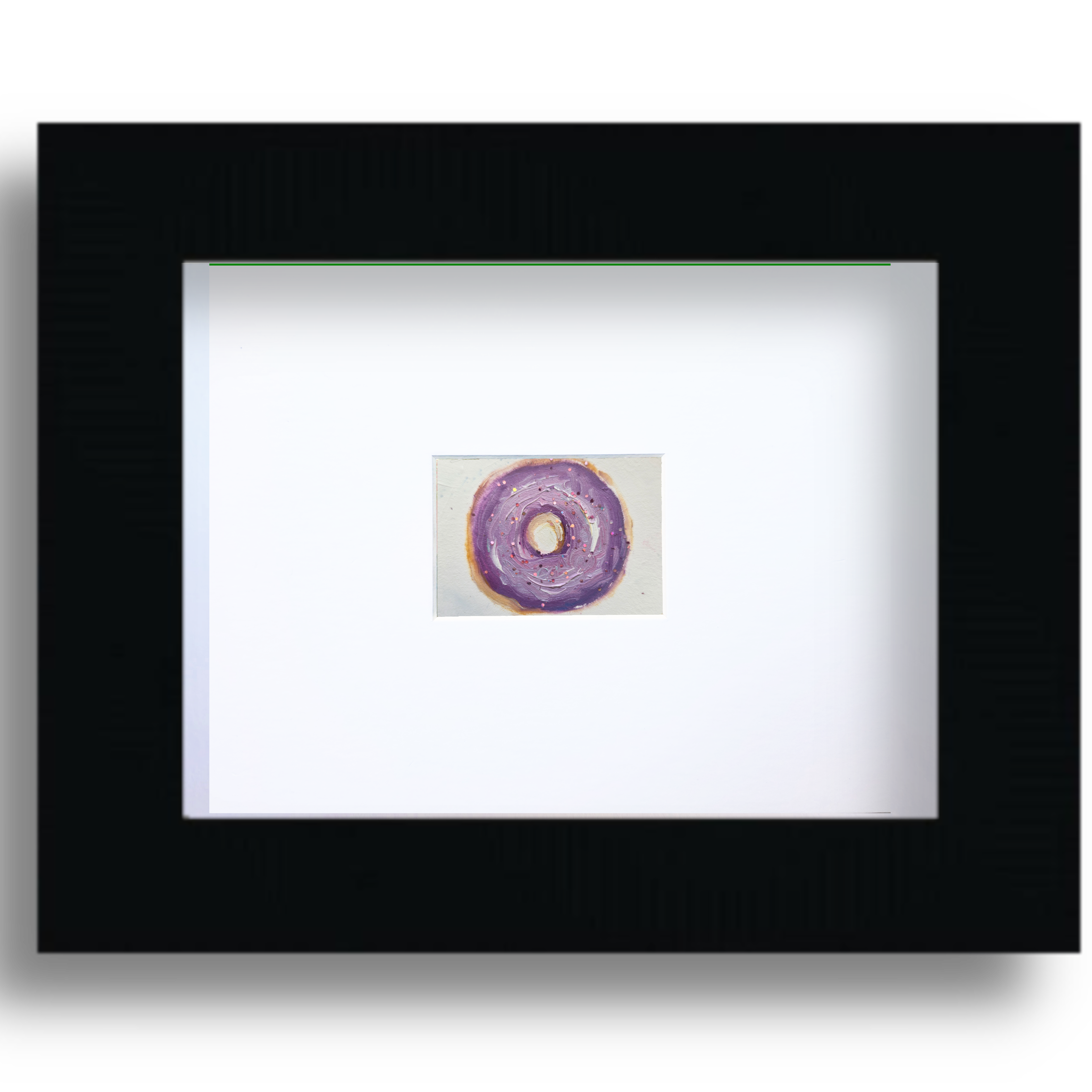 The Royal Donut – Original ACEO Miniature Oil Painting