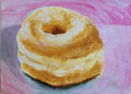 Glazed Donut – Original ACEO Miniature Oil Painting
