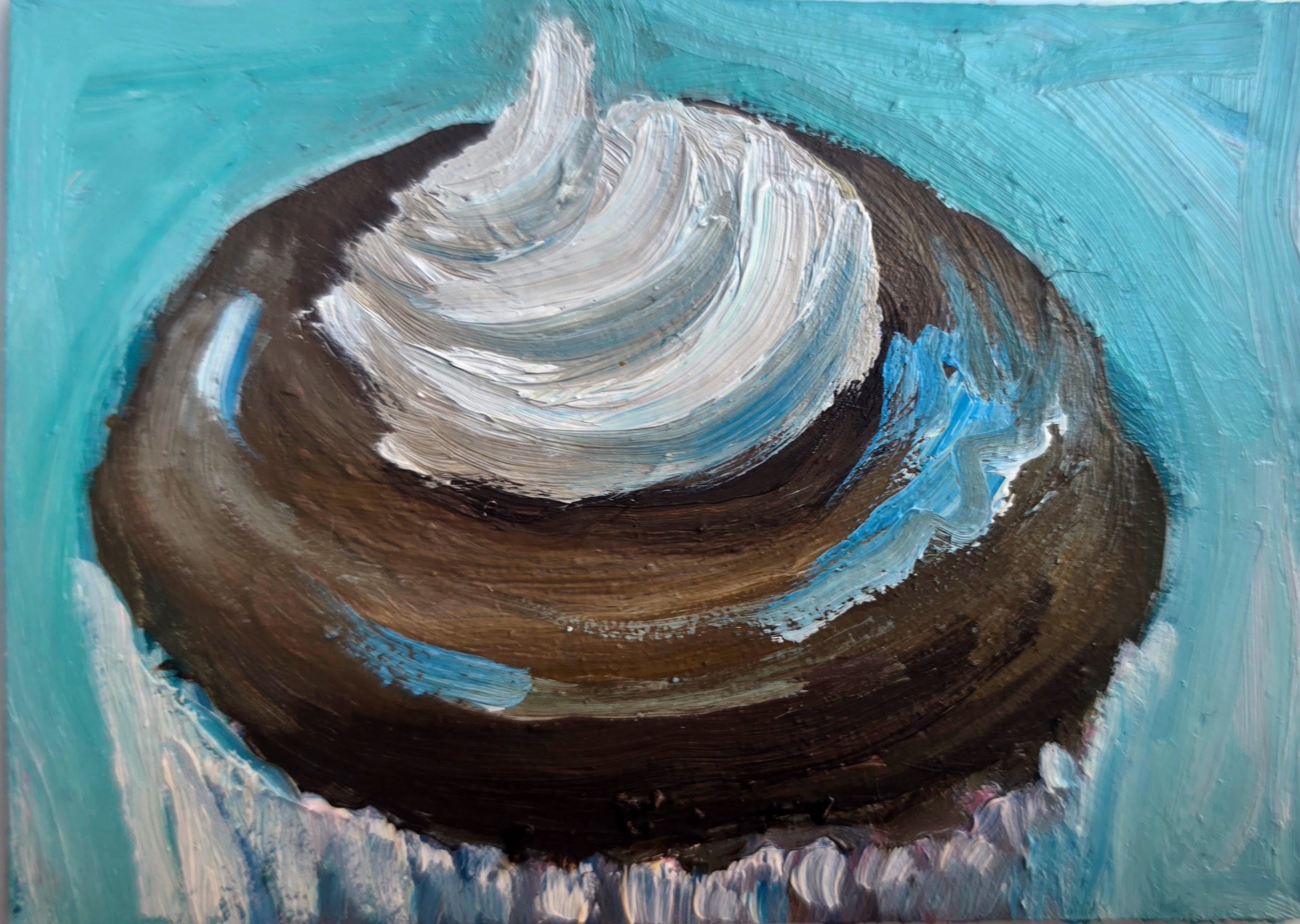 Reverse Ding Dong – Original ACEO Miniature Oil Painting