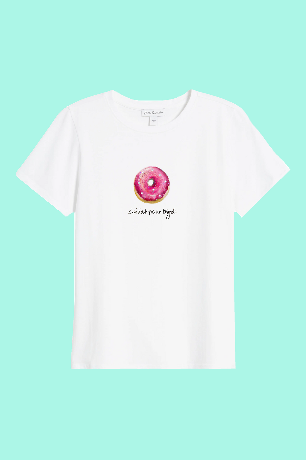 Ceci N’est Pas Une Beignet — Hand-Painted Art Tee