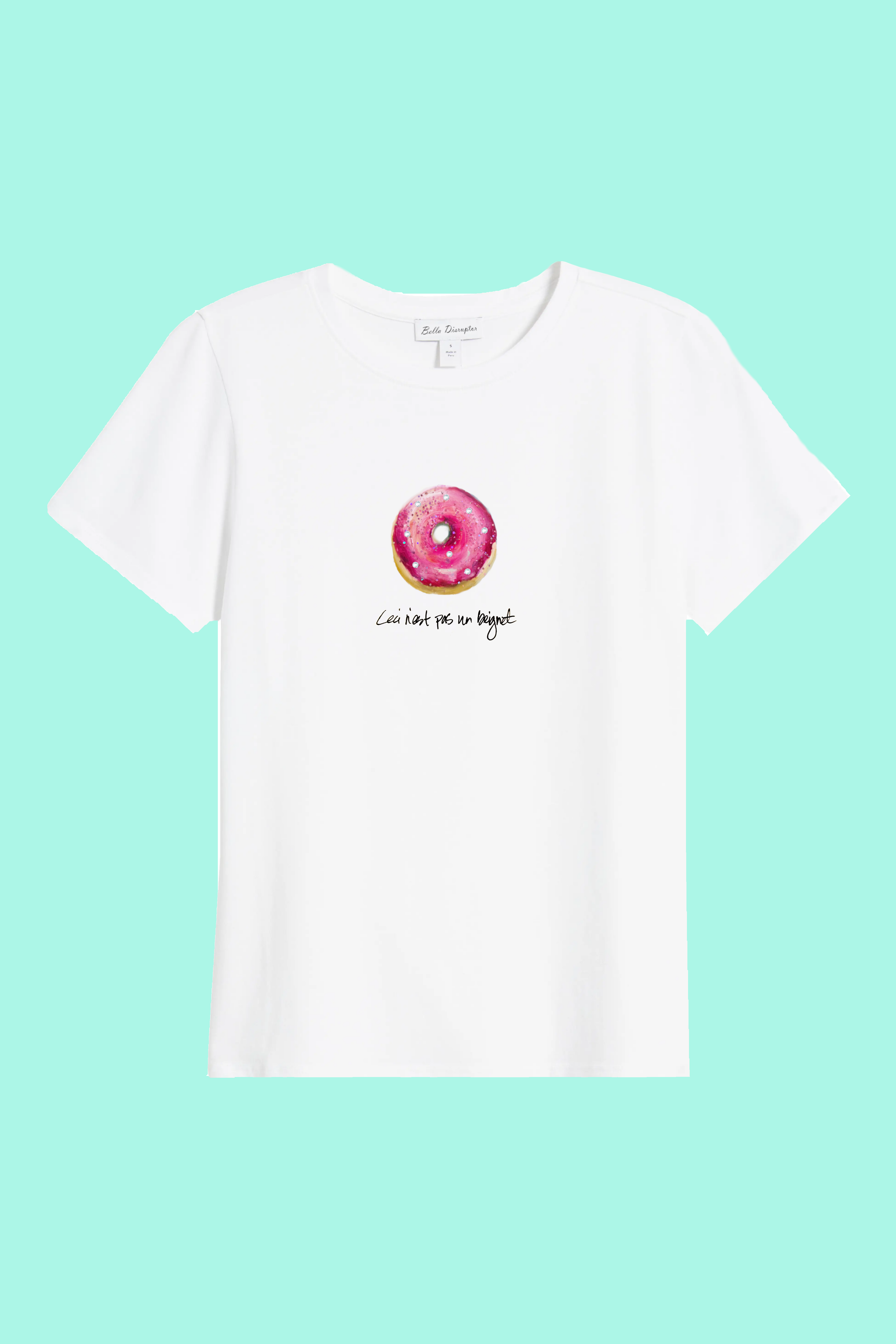 Ceci N’est Pas Une Beignet — Hand-Painted Art Tee