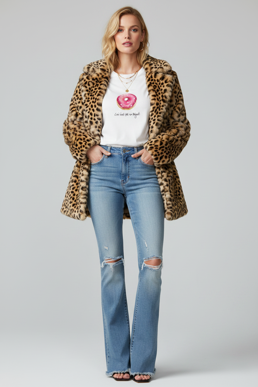 Ceci N’est Pas Une Beignet — Hand-Painted Art Tee
