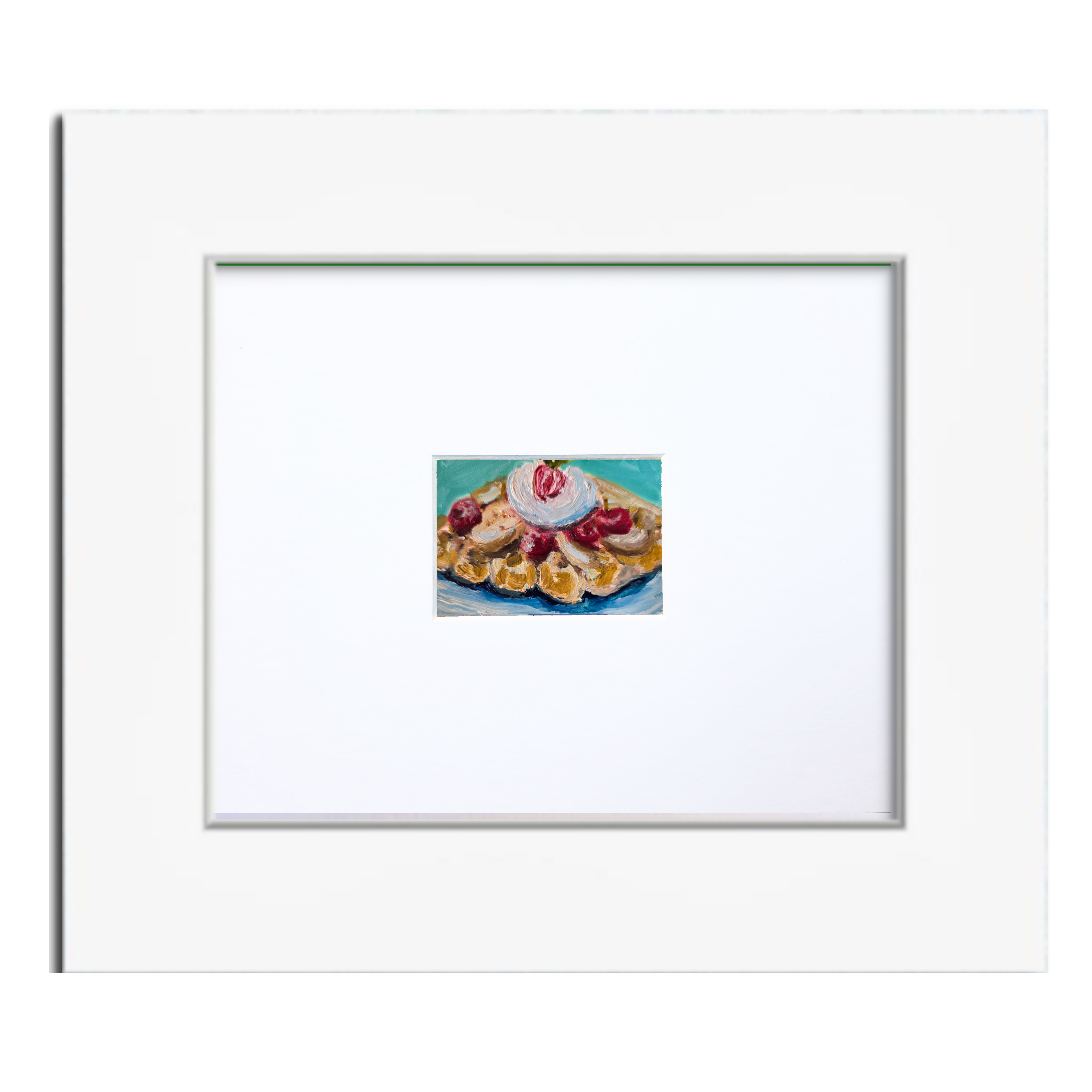 Waffle — Original ACEO Miniature Oil Painting